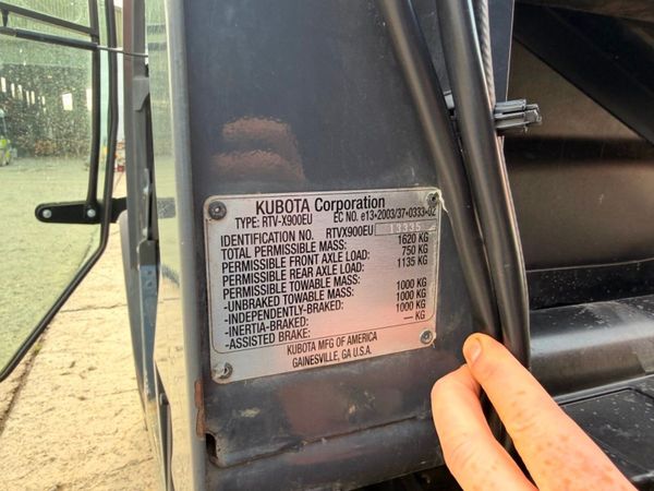 2017 Kubota RTV-X900 4x4  Reverse Fault  Starts & 398778266