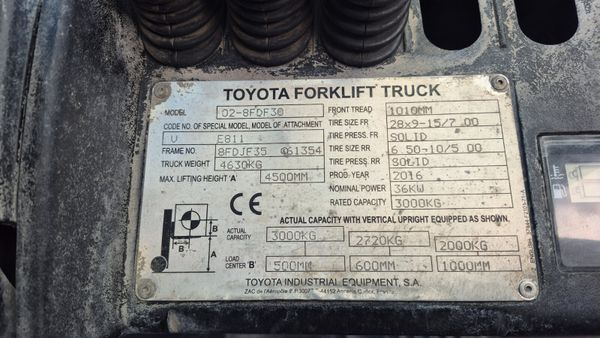 Toyota forklift 399412873