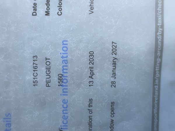 2015 Peugeot partner auto NCT tax and plate 399437386