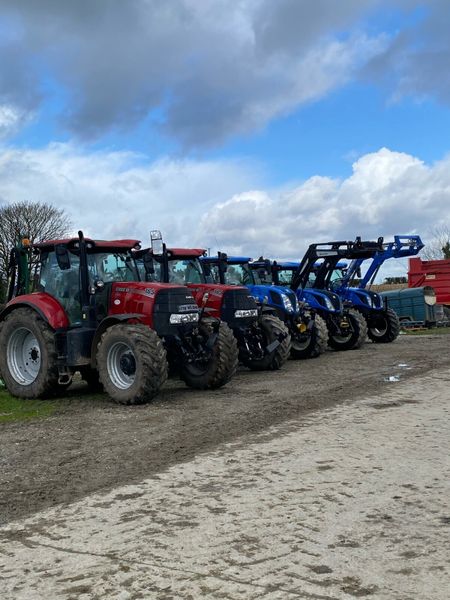 Selection of New Holland and Case tractors 319389612