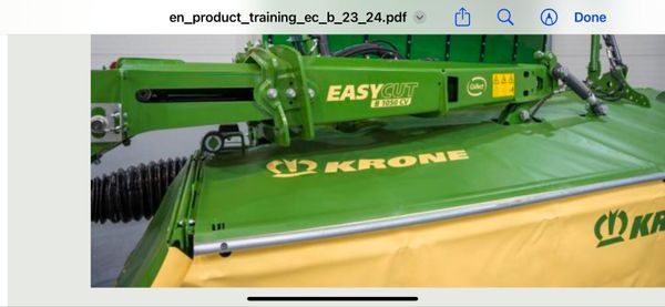 New Model Krone B1050 BSS Grouper mowers 334073660