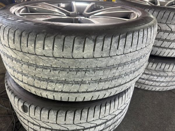 PORSCHE 21 INCH GENUINE 5x130 ALLOYS AND TYRES 400991893
