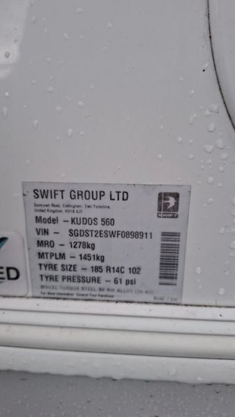 Swift Kudos 6 Berth Caravan 400933837